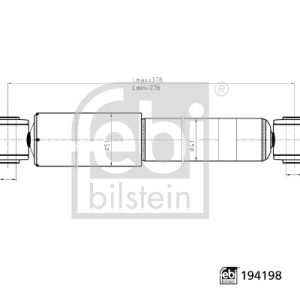 Amortizor CITROEN BERLINGO / BERLINGO FIRST Autoutilitara/limuzina spatioasa ( 1.6 16V (MBNFU) benzina 109 cai FEBI BILSTEIN 194198