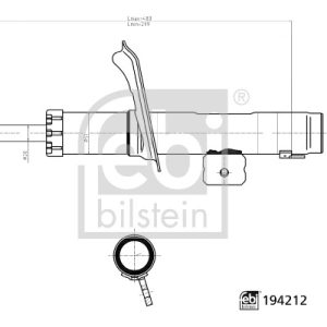 Amortizor CITROEN BERLINGO / BERLINGO FIRST Autoutilitara/limuzina spatioasa ( 1.8 D (MBA9A, MCA9A) diesel 59 cai FEBI BILSTEIN 194212