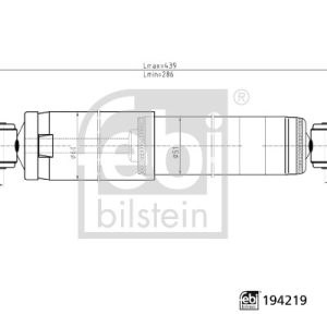 Amortizor CITROEN JUMPER II platou / sasiu 2.2 HDi 150 diesel 150 cai FEBI BILSTEIN 194219