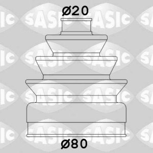 Ansamblu burduf articulatie planetara CITROEN BX (XB-_) 1.8 D diesel 60 cai SASIC 2933833