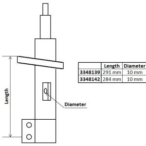 Amortizor CITROEN BERLINGO (ER_, EC_) 1.2 PureTech 130 benzina 131 cai KYB 3348142