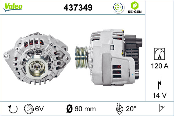 Alternator CITROEN JUMPER I platou / sasiu (244) 2.8 HDi 4x4 diesel 128 cai VALEO 437349