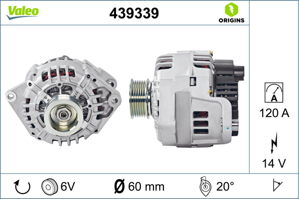 Alternator CITROEN JUMPER I platou / sasiu (244) 2.8 HDi 4x4 diesel 128 cai VALEO 439339