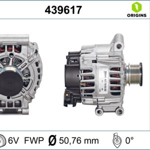 Alternator CITROEN C3 II (SC_) 1.4 VTi 95 benzina 95 cai VALEO 439617