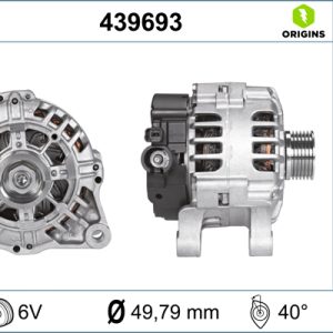 Alternator CITROEN C3 I (FC_, FN_) 1.6 16V benzina 109 cai VALEO 439693