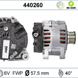 Alternator CITROEN C5 III (RD_) 1.6 HDi 110 (RD9HZC) diesel 109 cai VALEO 440260
