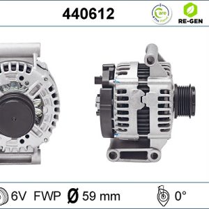 Alternator CITROEN JUMPER II platou / sasiu 2.2 HDi 100 diesel 101 cai VALEO 440612