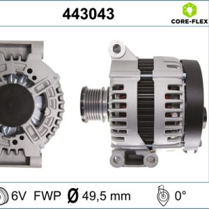 Alternator CITROEN C5 III (RD_) 1.6 THP 150 (RD5FN8, RD5FNA) benzina 150 cai VALEO 443043