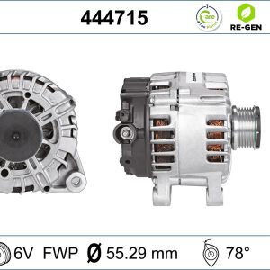 Alternator CITROEN JUMPY II platou / sasiu 2.0 HDi 125 diesel 128 cai VALEO 444715