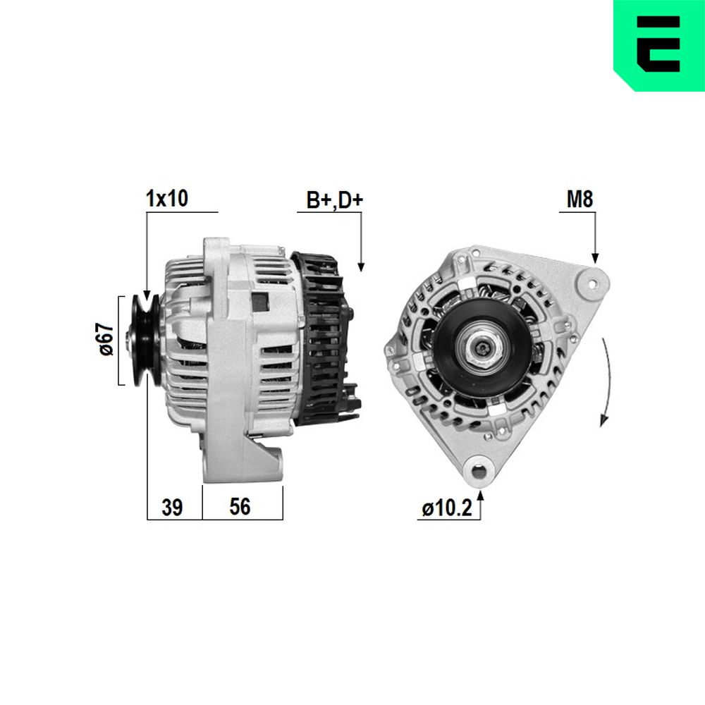 Alternator CITROEN SAXO (S0, S1) 1.6 benzina 101 cai ERA 210242A