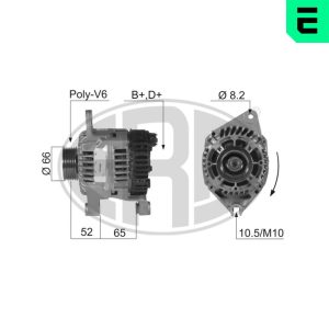 Alternator CITROEN XANTIA (X1_, X2_) 1.9 Turbo D diesel 90 cai ERA 210338A