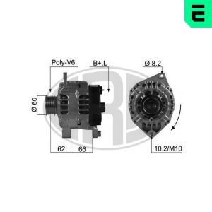 Alternator CITROEN JUMPER I platou / sasiu (244) 2.8 HDi 4x4 diesel 128 cai ERA 210470A