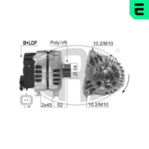 Alternator CITROEN C5 I Break (DE_) 2.0 16V (DERFNF, DERFNC, RERFNC) benzina 136 cai ERA 210604A