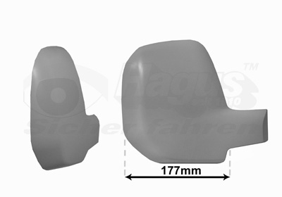 Acoperire oglinda exterioara CITROEN BERLINGO Autoutilitara/limuzina spatioasa (B9) 1.6 HDi 110 diesel 109 cai VAN WEZEL 0905844