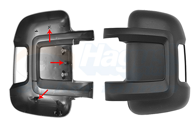 Acoperire oglinda exterioara CITROEN JUMPER II bus 3.0 HDi 160 diesel 157 cai VAN WEZEL 1651841