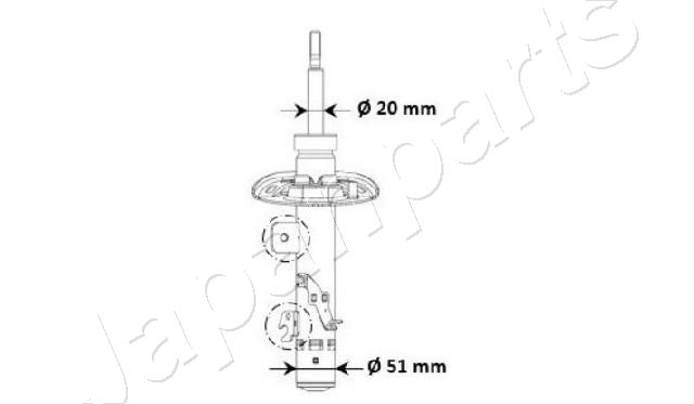 Amortizor CITROEN C3 / C3 ORIGIN III (SX) 1.2 THP 110 benzina 110 cai JAPANPARTS MM-00974