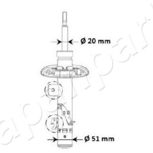 Amortizor CITROEN C4 CACTUS 1.2 PureTech 130 benzina 131 cai JAPANPARTS MM-00975