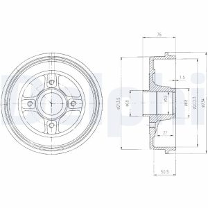 Tambur frana DELPHI BF427 – CITROEN | AutoRival
