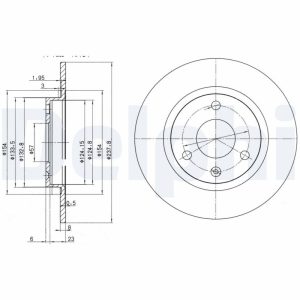 Disc frana DELPHI BG2355 – CITROEN | AutoRival