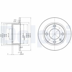 Disc frana DELPHI BG2691 – CITROEN | AutoRival