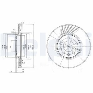 Disc frana DELPHI BG3142 – CITROEN | AutoRival