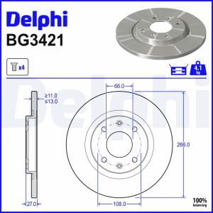 Disc frana DELPHI BG3421 – CITROEN | AutoRival