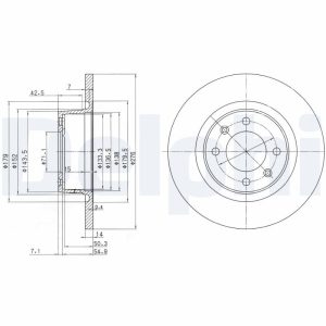 Disc frana DELPHI BG3621 – CITROEN | AutoRival