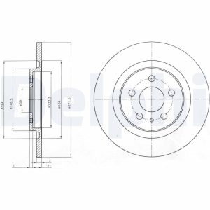 Disc frana DELPHI BG3741 – CITROEN | AutoRival