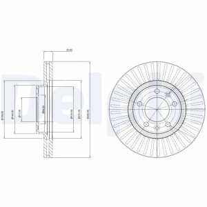 Disc frana DELPHI BG3835C – CITROEN | AutoRival