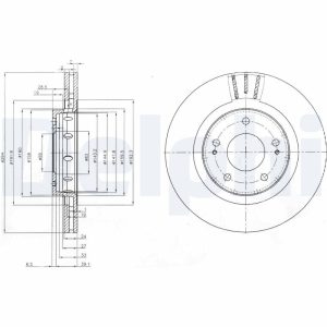 Disc frana DELPHI BG4038C – CITROEN | AutoRival