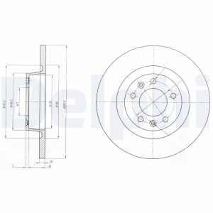 Disc frana DELPHI BG4085 – CITROEN | AutoRival