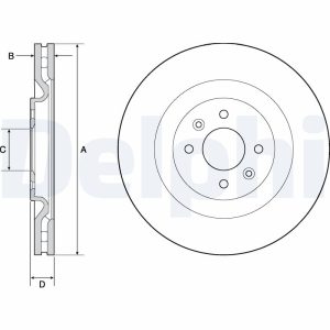 Disc frana DELPHI BG4689C – CITROEN | AutoRival
