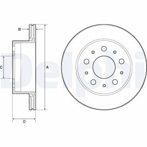 Disc frana DELPHI BG4796C – CITROEN | AutoRival