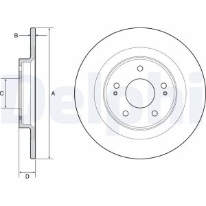 Disc frana DELPHI BG4924C – CITROEN | AutoRival