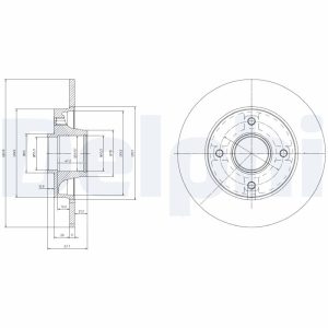 Disc frana DELPHI BG9021RS – CITROEN | AutoRival