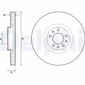 Disc frana DELPHI BG9151C – CITROEN | AutoRival