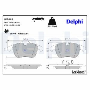Set placute frana DELPHI LP2065 – CITROEN | AutoRival