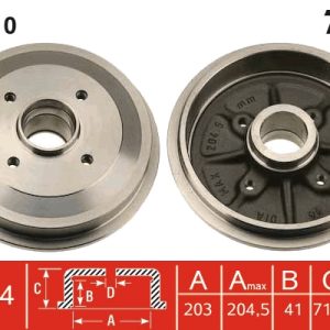Tambur frana TRW DB4310 – CITROEN | AutoRival