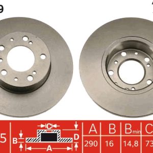 Disc frana TRW DF1119 – CITROEN | AutoRival