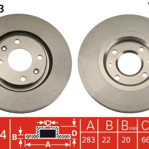 Disc frana TRW DF1123 – CITROEN | AutoRival