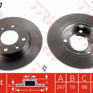 Disc frana TRW DF1217 – CITROEN | AutoRival