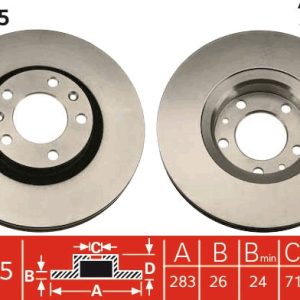 Disc frana TRW DF1225 – CITROEN | AutoRival