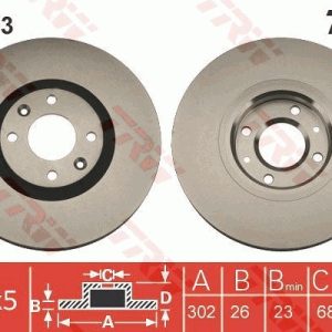 Disc frana TRW DF4363 – CITROEN | AutoRival