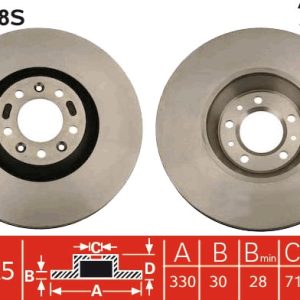 Disc frana TRW DF4748S – CITROEN | AutoRival