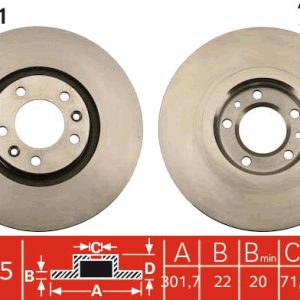 Disc frana TRW DF4971 – CITROEN | AutoRival