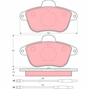 Set placute frana TRW GDB1085 – CITROEN | AutoRival