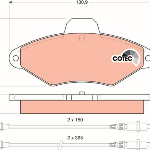 Set placute frana TRW GDB1101 – CITROEN | AutoRival
