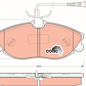Set placute frana TRW GDB1259 – CITROEN | AutoRival