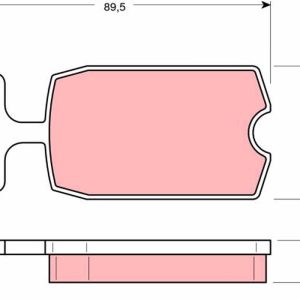 Set placute frana TRW GDB127 – CITROEN | AutoRival