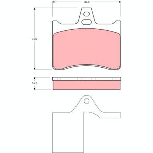 Set placute frana TRW GDB1284 – CITROEN | AutoRival